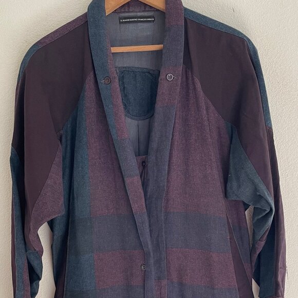 MARITHE FRANCOIS GIRBAUD Artsy Cotton Blend Plaid Tunic/Dress is NWOT! MEDIUM - Picture 1 of 6